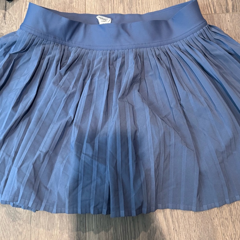 lululemon athletica Blue Pleated Skater Skirt